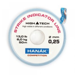 Strike Indicator Line Hanák Competition 50 m fluo bílý