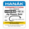 Bezprotihrotové háčky HANÁK Competition H400BL Gold (25 kusů)
Zlaté provedení velmi oblíbeného jigového háčku H400BL.
Speciálně prodloužený jehlový hrot.
Jigový háček holý.
Barevné provedení : Zlatá
Nabídka velikostí: 12 , 14 a 16.
Počet kusů v balení: 25