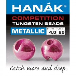 Tungstenové hlavičky Hanák Competiton Metallic Světle Růžová (20 kusů)