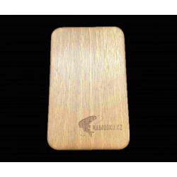 Malá dřevěná krabička na mušky s obrázkem lipana